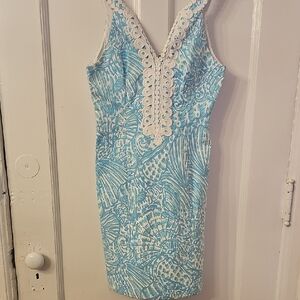 Lilly Pulitzer Blue and White Mini Dresslilly Pulitzer 4 Like New